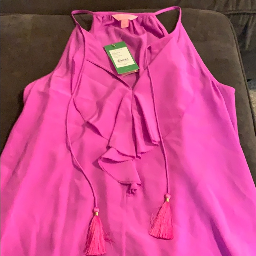 Lilly Pulitzer Lachelle Top in amethyst size M